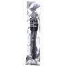 All Black - Douche Anal Ridée En Silicone 27 Cm
